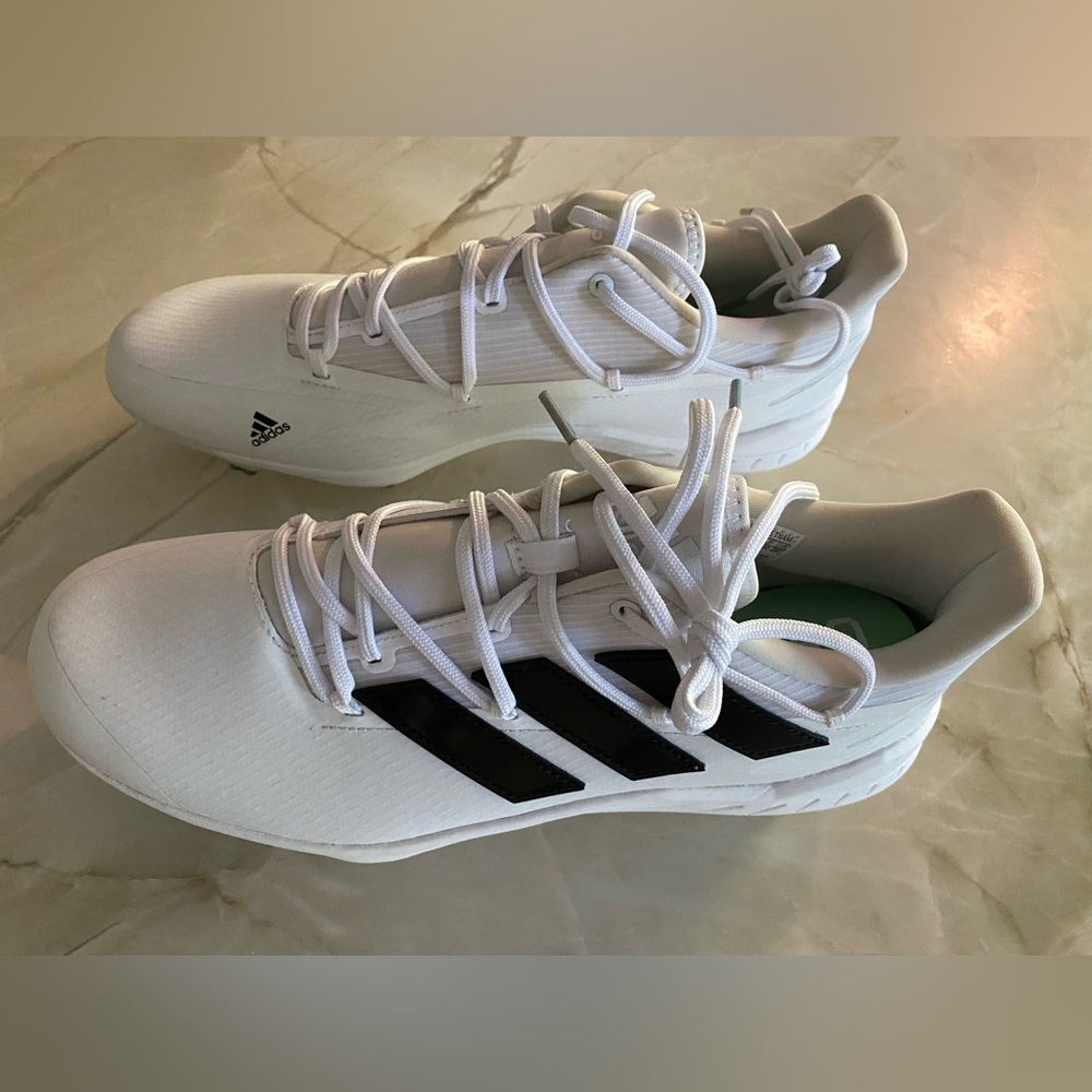 Adidas Mens Adizero White Afterburner 8 Baseball Cleats NWT 11US